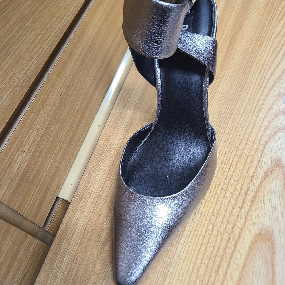 Metallic Silver Women's Heels